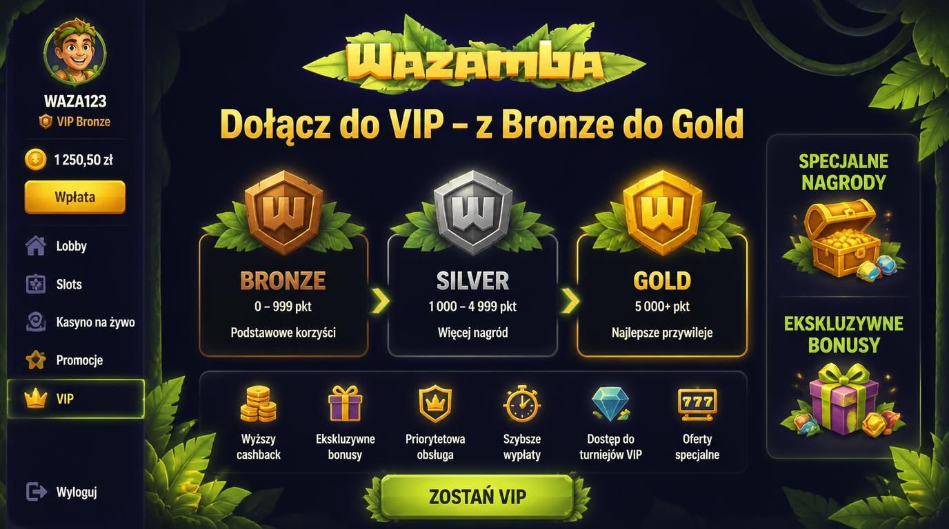 Poziomy VIP z nagrodami i prestiżem