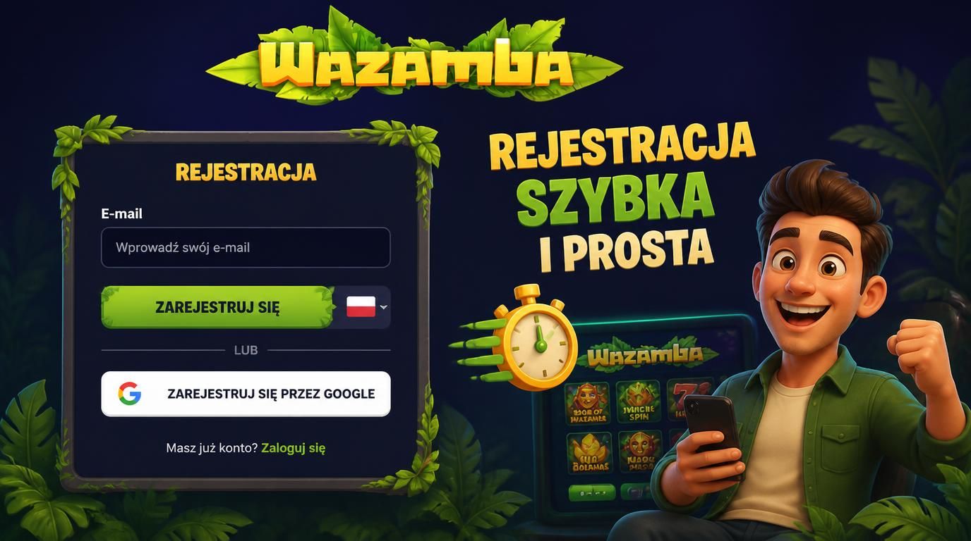 gracz w trakcie szybkiej rejestracji w kasynie
